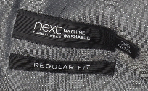 Next Men's Black Regular Fit Suit Jacket 38S