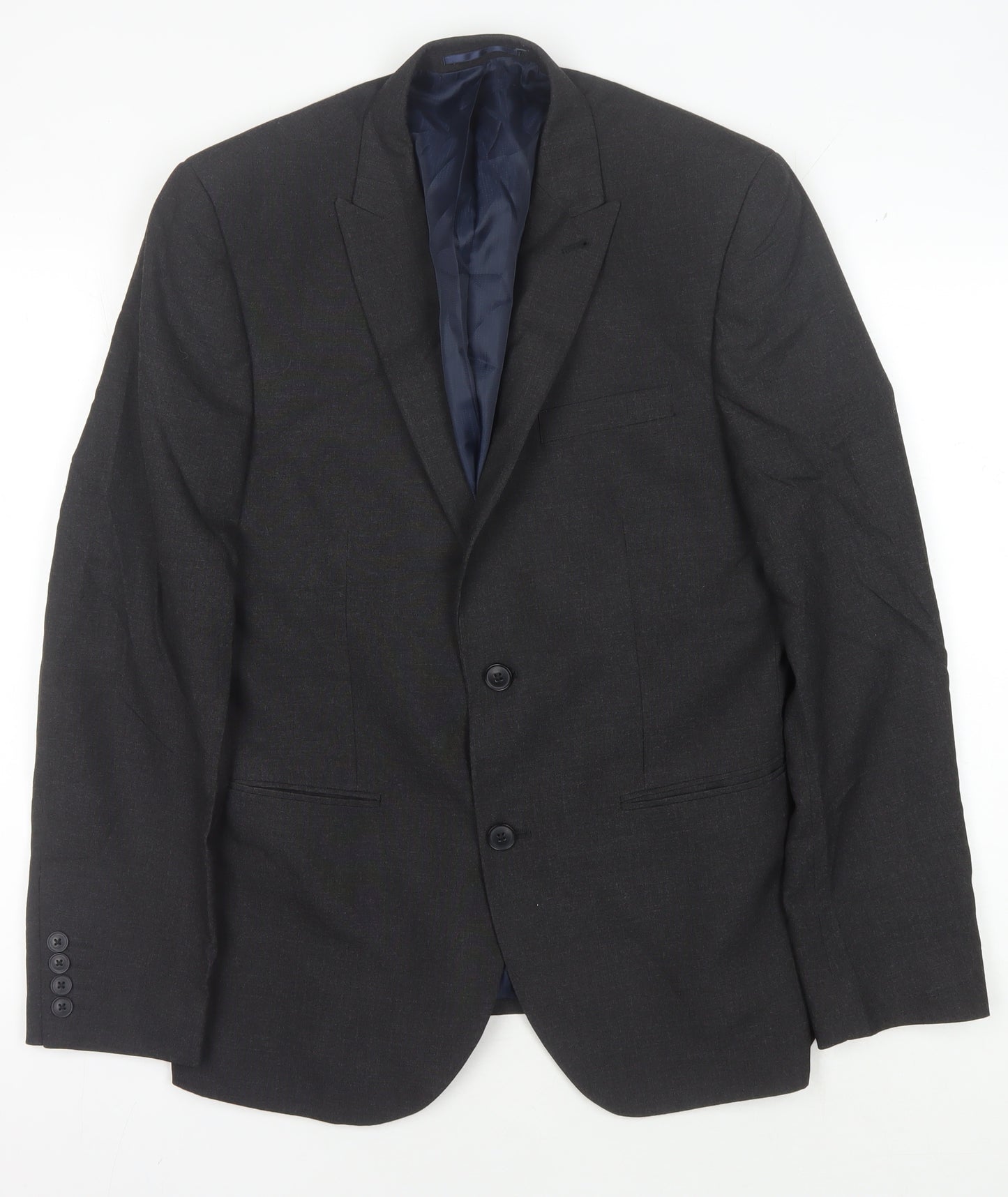 Next Men's Black Regular Fit Blazer 40R