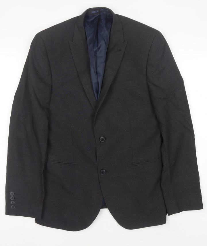 Next Men's Black Regular Fit Blazer 40R