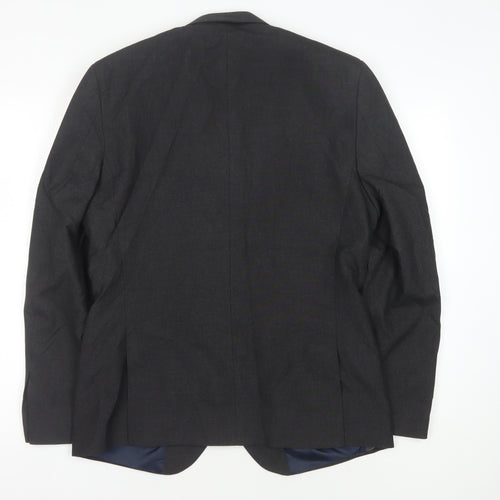 Next Men's Black Regular Fit Blazer 40R