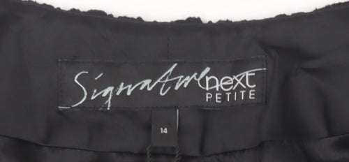 Next Signature Petite Black Lace Jacket, Size 14, Formal Wear