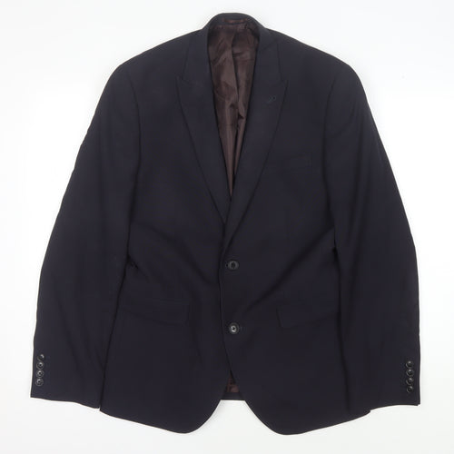 Next Men's Blue Blazer Regular Fit 40R Formal Jacket