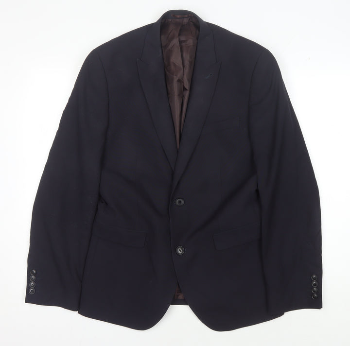 Next Men's Blue Blazer Regular Fit 40R Formal Jacket