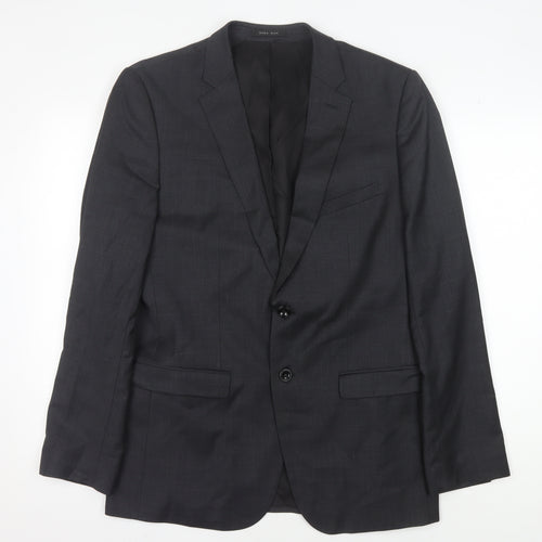 Zara Men's Black Blazer, Size 42, Formal Style