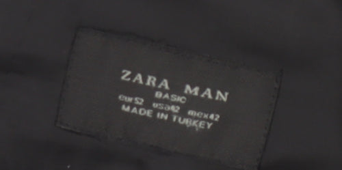 Zara Men's Black Blazer, Size 42, Formal Style