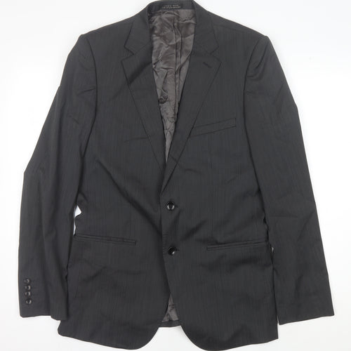 Zara Man Men's Grey Suit Jacket Size 40