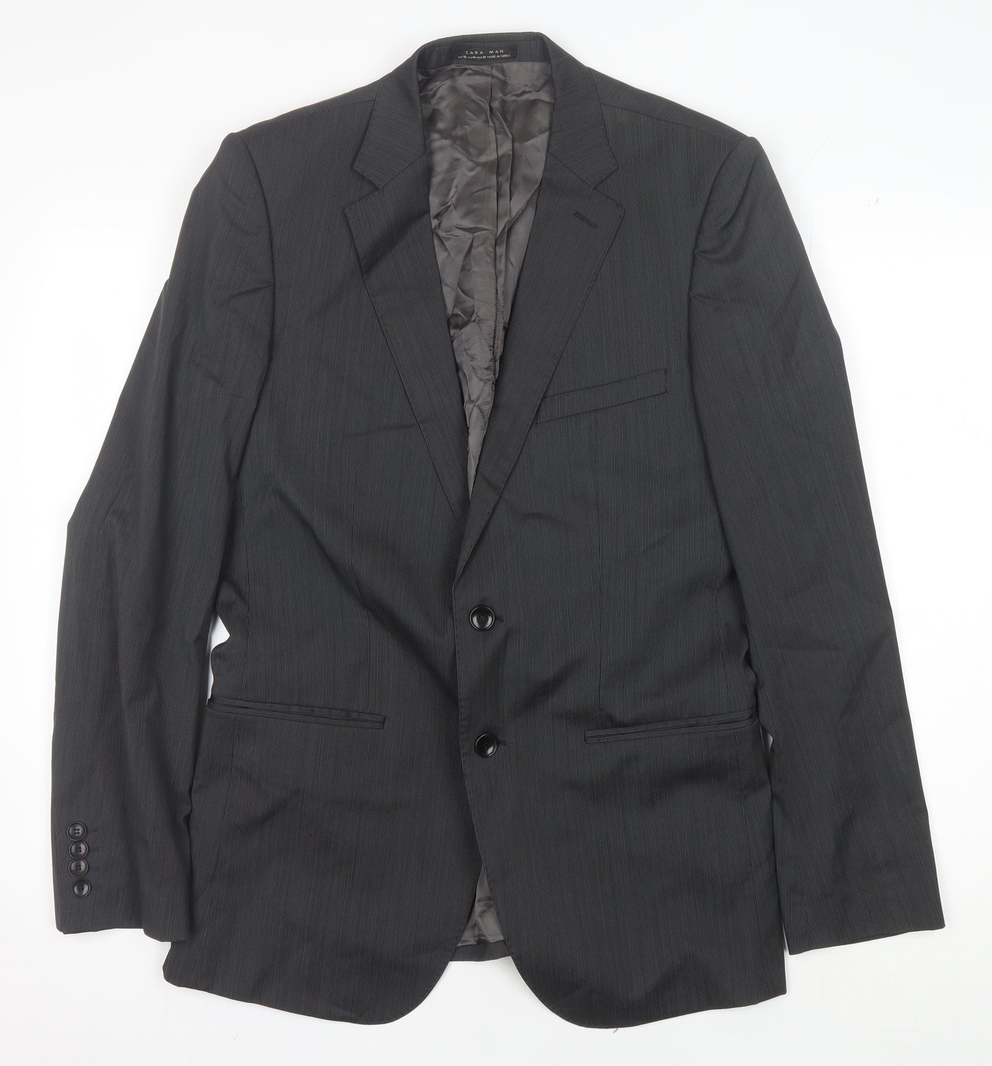 Zara Man Men's Grey Suit Jacket Size 40