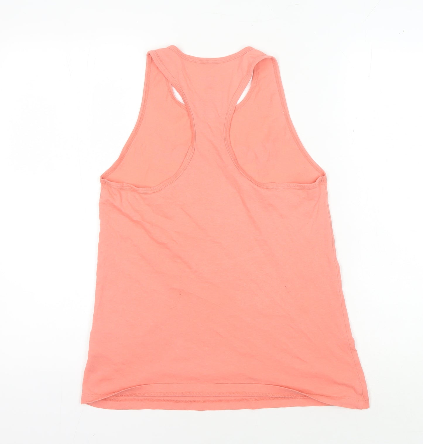 Reebok Women’s Pink Gym Tank Top - M, Logo, Racerback