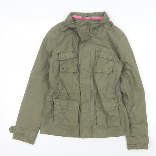 H&M Girls Green Military Jacket 10-11 Years