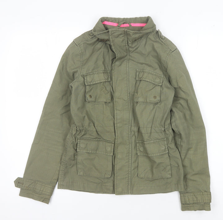H&M Girls Green Military Jacket 10-11 Years