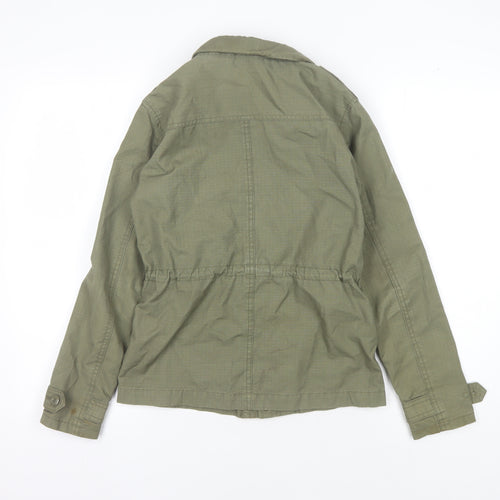 H&M Girls Green Military Jacket 10-11 Years