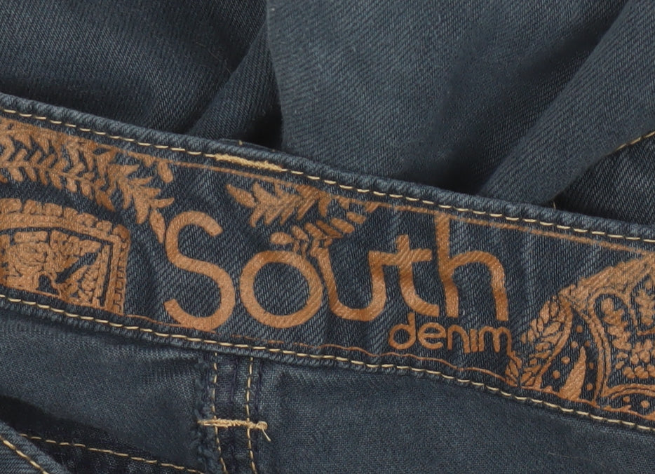 South Women's Blue Wide-Leg Jeans Size 18 Plus