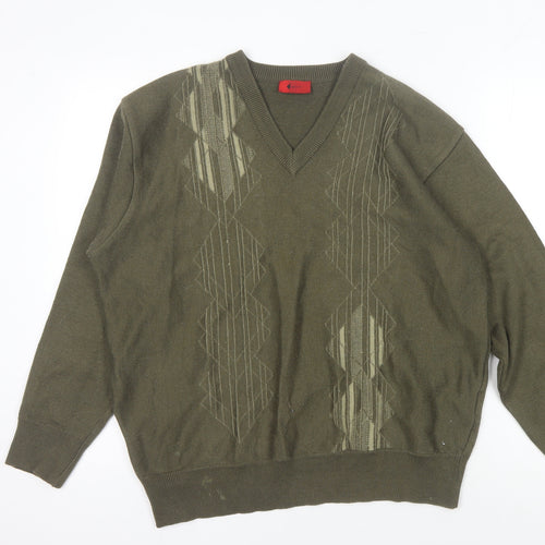 Gabicci Men's Green XL Pullover Jumper