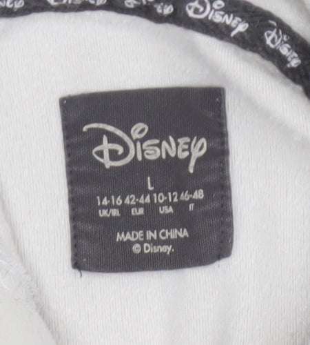 Disney Women’s Grey Hooded Long Sleeve Top
