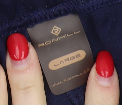 Ronhill Men's Blue Jogger Pants, Large, Reflective Sports Trousers