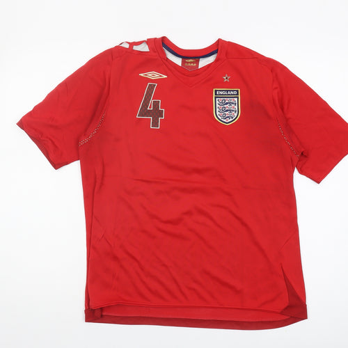 Umbro Men’s Red Football Jersey - Size L