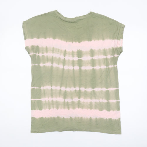 Marks and Spencer Women's Green V-Neck T-Shirt Size 10