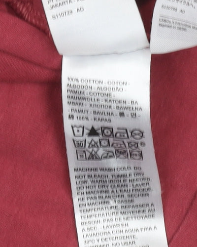 Levi's Women's Red Medium Cotton Crew Neck T-Shirt