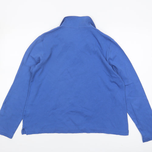 Lands' End Women's Blue Polo Shirt Size L