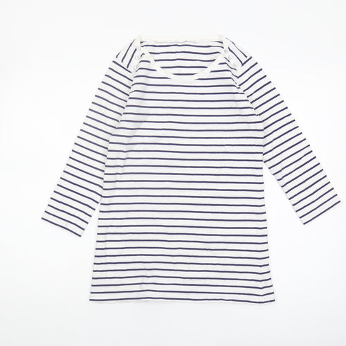 Noisy May Women's Striped Boat Neck T-Shirt, Size 14