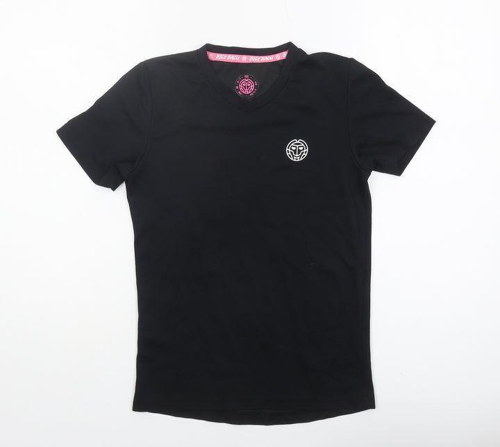 Bidi Badu Girls Black V-Neck T-Shirt Modal Blend - 11-12 Years