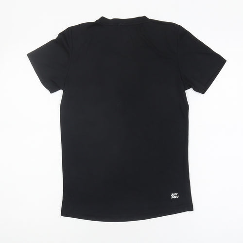 Bidi Badu Girls Black V-Neck T-Shirt Modal Blend - 11-12 Years