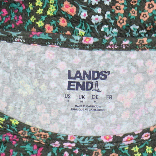 Lands' End Women's Multicoloured Floral T-Shirt, Size M