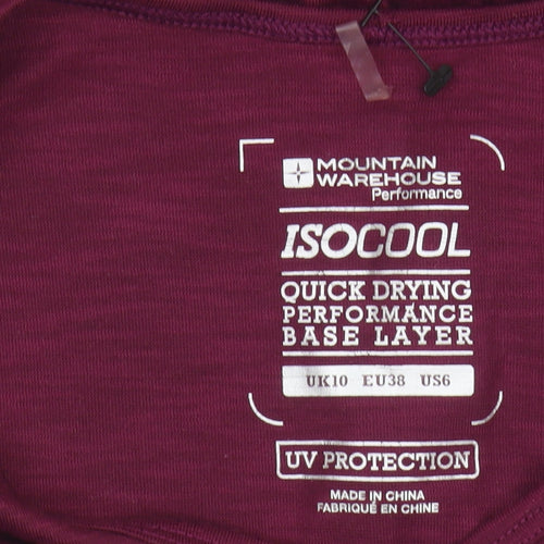 Mountain Warehouse Women's Purple Basic T-Shirt Size 10
