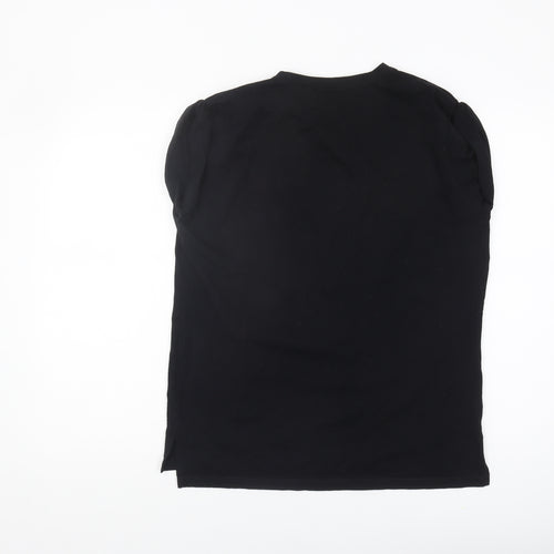 Select Women's Black T-Shirt, Size 12, Crew Neck, Sequined