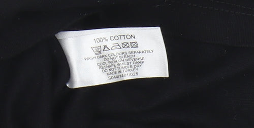 Select Women's Black T-Shirt, Size 12, Crew Neck, Sequined