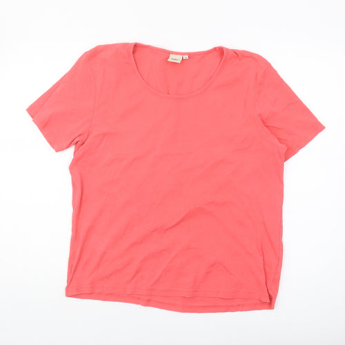 Cotton Traders Women's Red T-Shirt Size 20 Basic Style