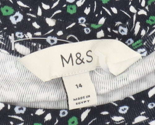 Marks and Spencer Women's Floral T-Shirt, Size 14