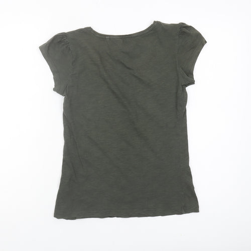 Red Herring Green Cotton T-Shirt Size 8 Women's