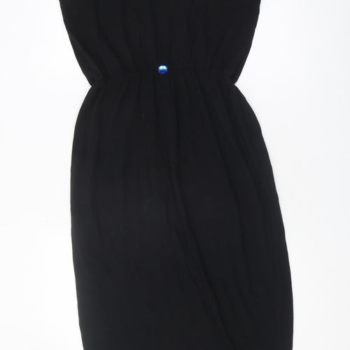 Marks and Spencer Women's Black Cotton Slip Dress