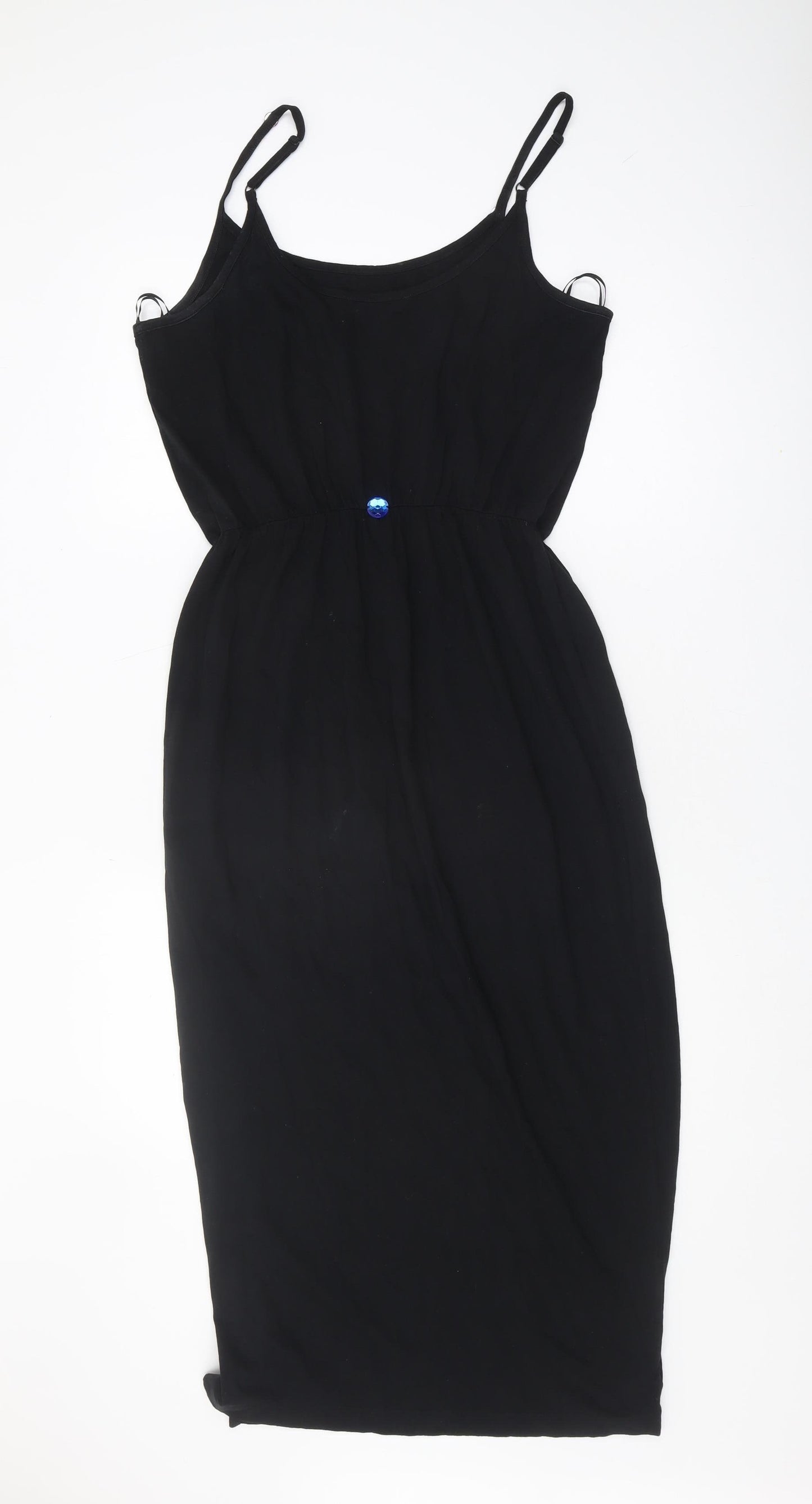 Marks and Spencer Women's Black Cotton Slip Dress