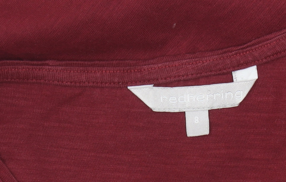 Red Herring Women's Red Size 8 Basic T-Shirt