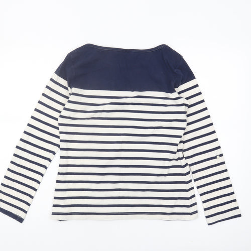 Peter Storm Women's Blue Striped T-Shirt - Size 14