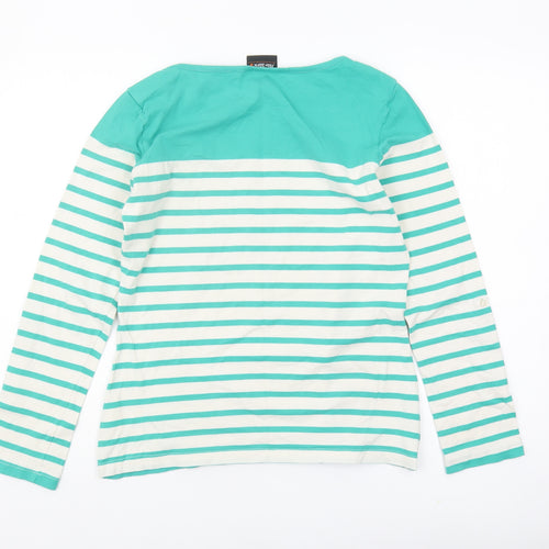 Peter Storm Womens Green Striped T-Shirt Size 14