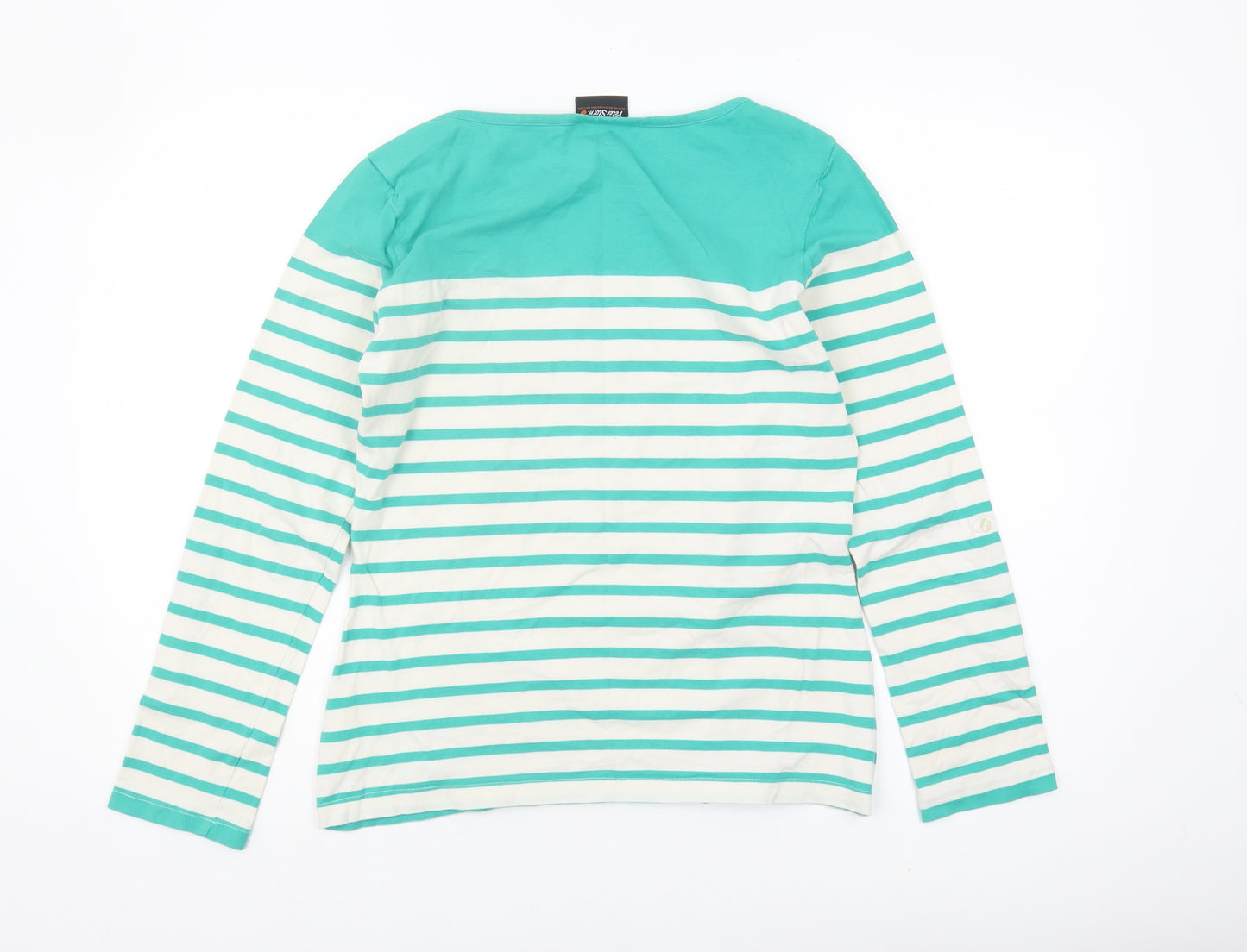 Peter Storm Womens Green Striped T-Shirt Size 14