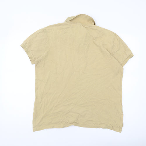 Ralph Lauren Men's Beige Polo L Regular Fit