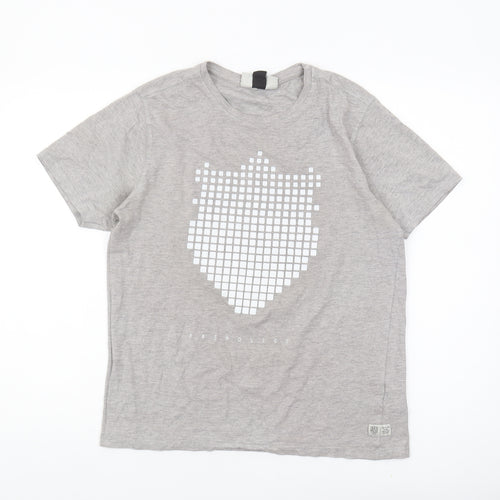 883 Police Men's Grey Graphic T-Shirt, Size M