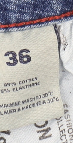 CUSHEN Blue Men’s Cargo Denim Shorts, Size 36, Distressed