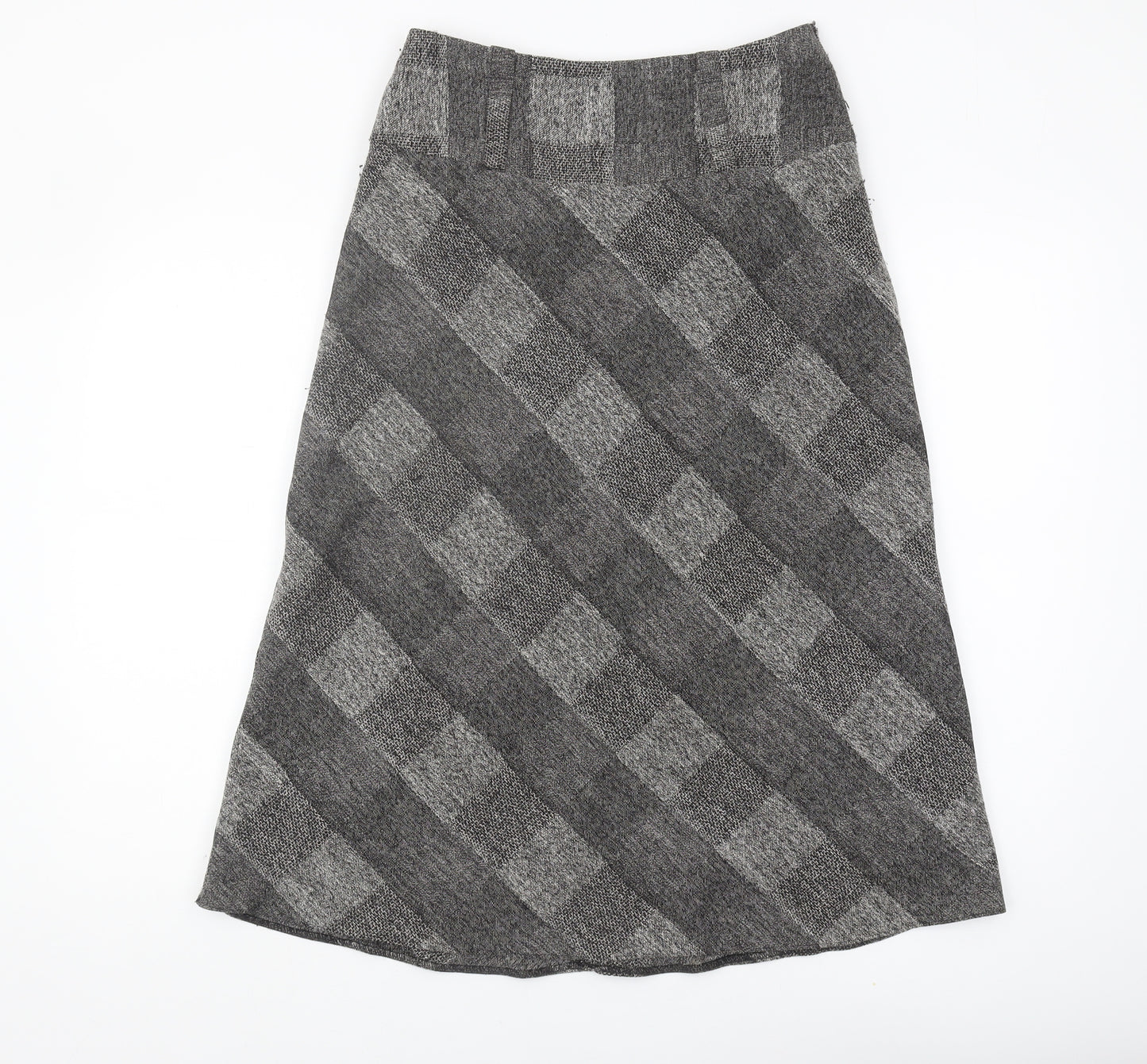 Marks and Spencer Grey A-Line Midi Skirt Size 8 Women