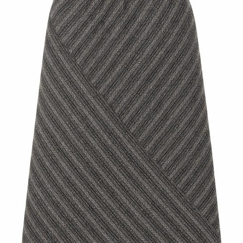 Debenhams Women's Grey Striped Pencil Skirt Size 12