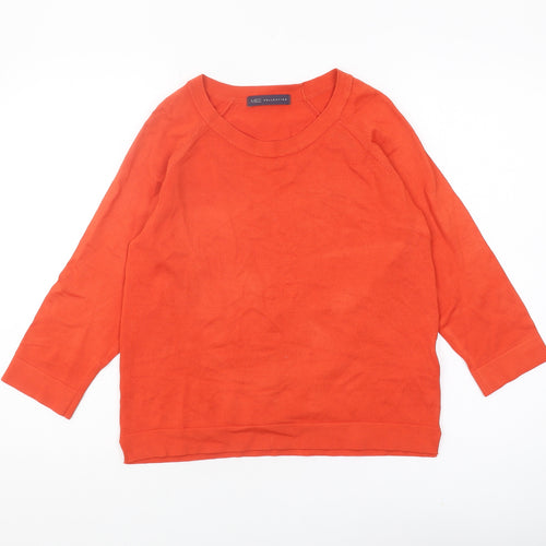 Marks and Spencer Women's Orange Pullover Jumper