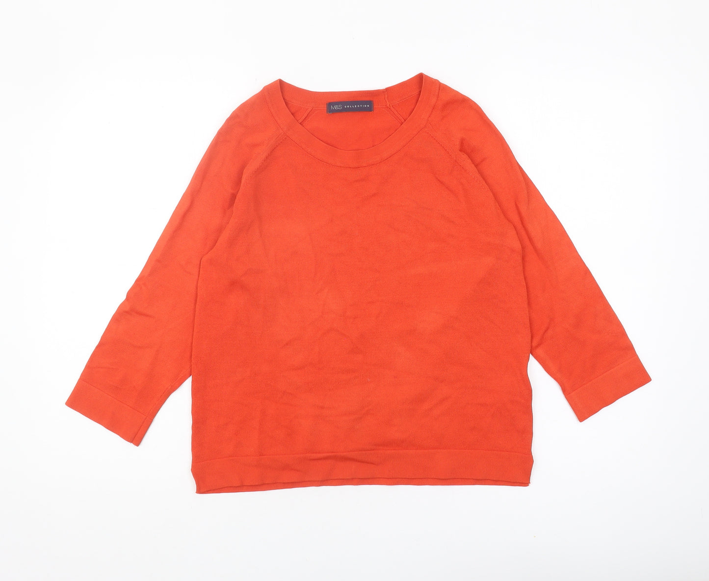 Marks and Spencer Women's Orange Pullover Jumper