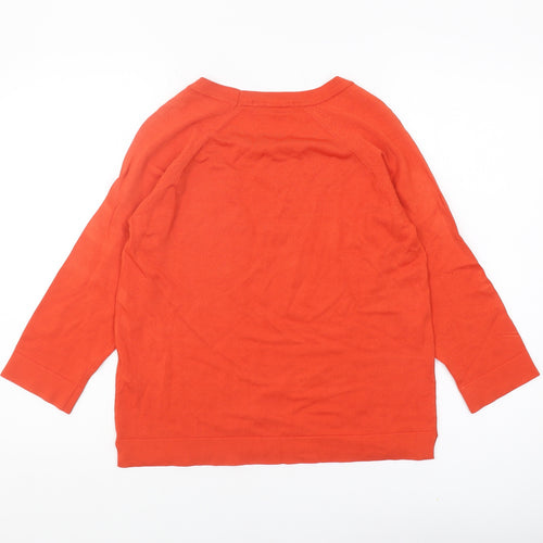Marks and Spencer Women's Orange Pullover Jumper