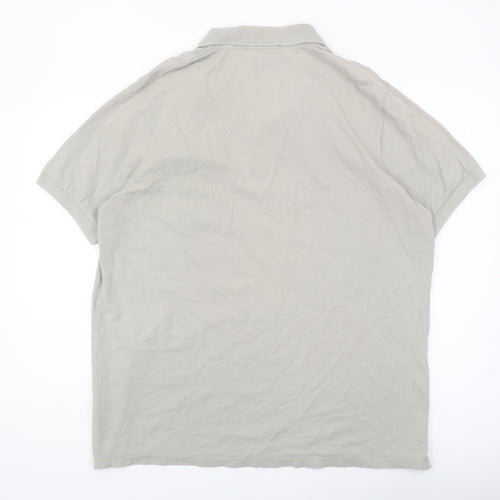 Marks and Spencer Men's Grey Polo Shirt XL