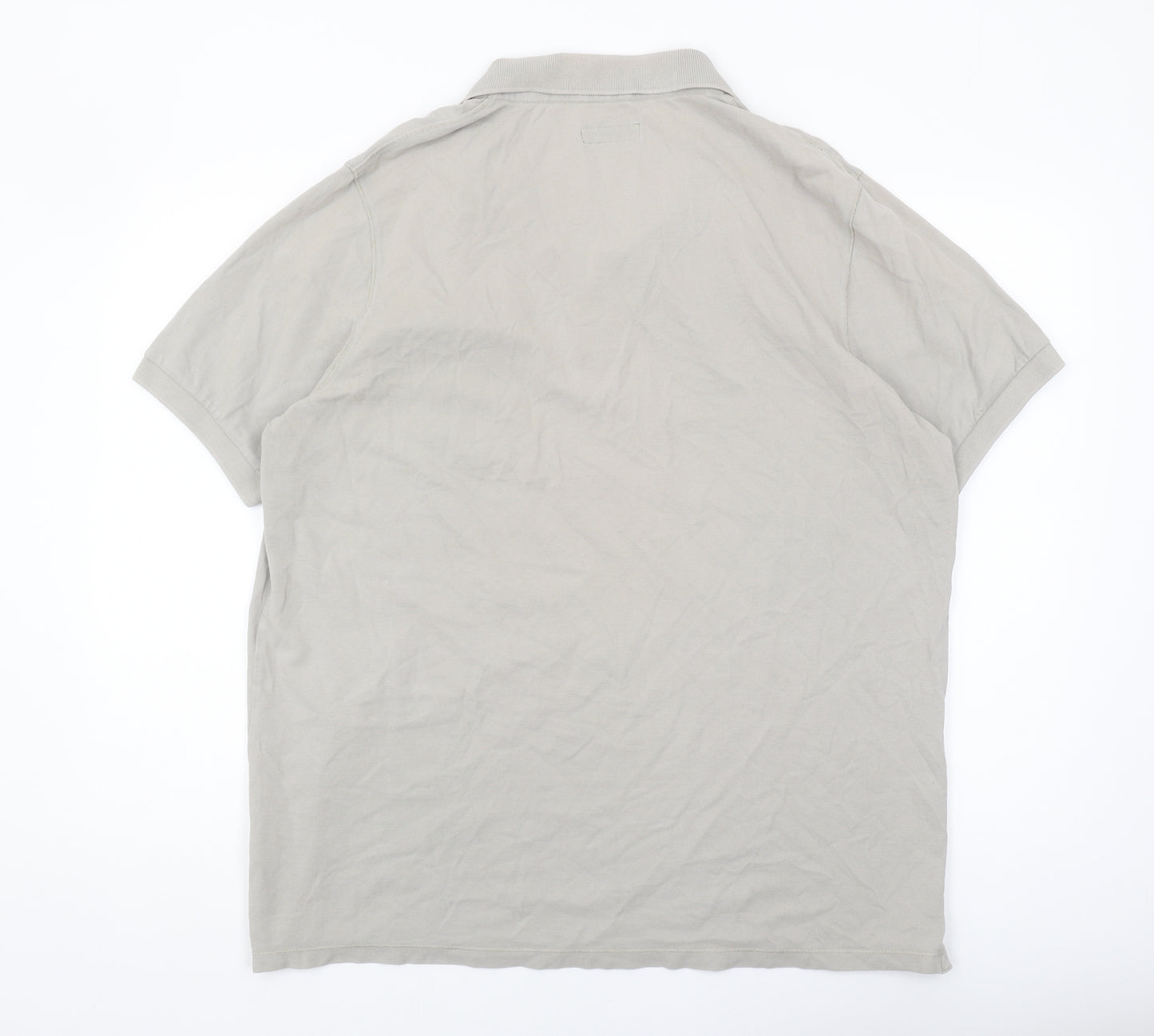 Marks and Spencer Men's Grey Polo Shirt XL