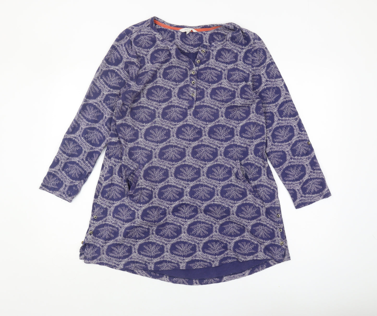 White Stuff Women's Purple Tunic Blouse Size 12